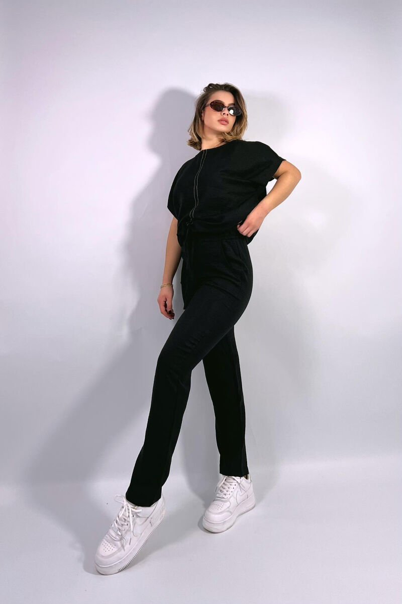 ONE COLOR SIMPLE WOMEN SET BLACK/ E ZEZE - 2