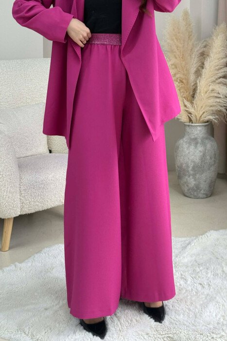SIMPLE JACKET+TROUSERS WOMEN SET FUCHSIA/CIKLAMI - 4