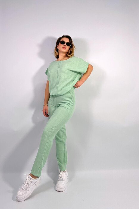 ONE COLOR SIMPLE WOMEN SET MINT/MENTE - KLAUDIO FASHION