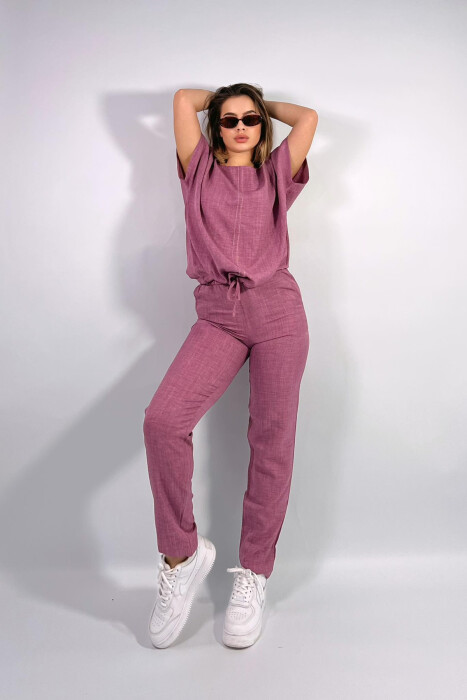 ONE COLOR SIMPLE WOMEN SET PURPLE/LEJLA - 2