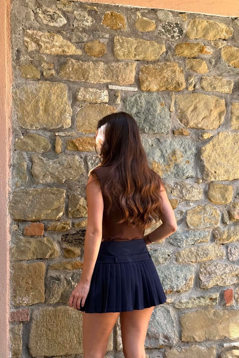 ONE COLOR SIMPLE WOMEN SKORT BLUE/BLU - 6
