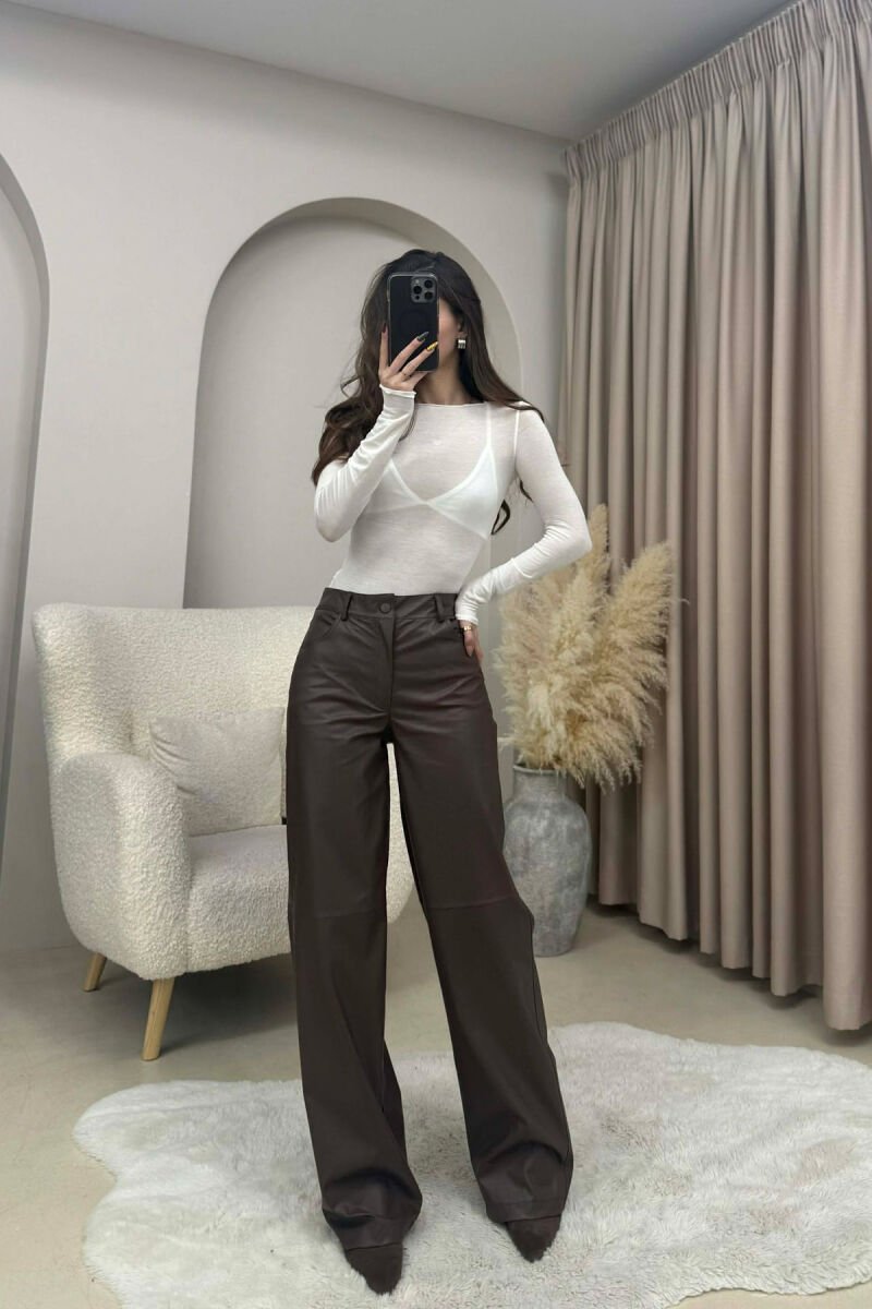 ONE COLOR SIMPLE WOMEN SWEATSHIRT WHITE-E BARDHE - 1