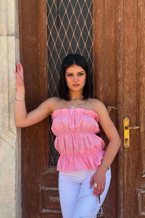 KANATJERE E THJESHTE NJE NGJYRESHE PER FEMRA NE NGJYRE ROZE - KLAUDIO FASHION