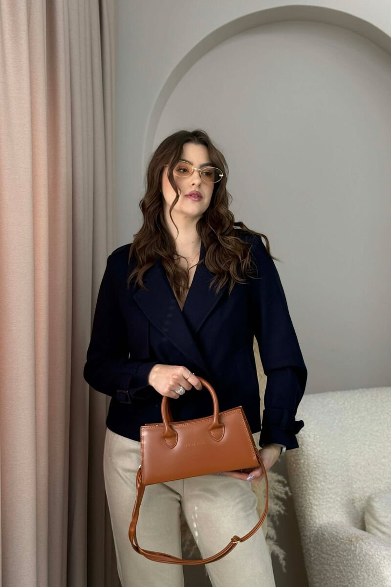ONE COLOR SIMPLE ZIPPER WOMEN BAG BROWN/KAFE - 6