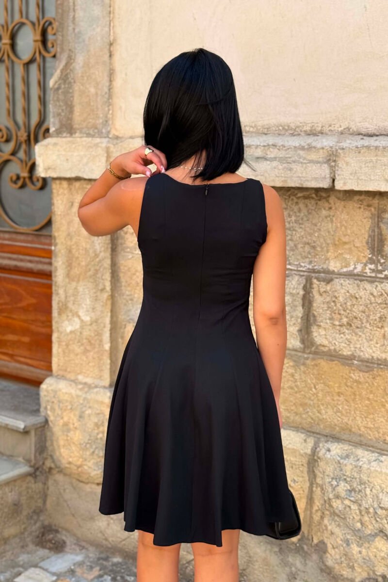 ONE COLOR SLEEVELESS WOMAN DRESS BLACK/ E ZEZE - 6