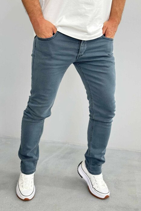 ONE COLOR SLIM FIT MEN JEANS BLUE STONE/GK - 2