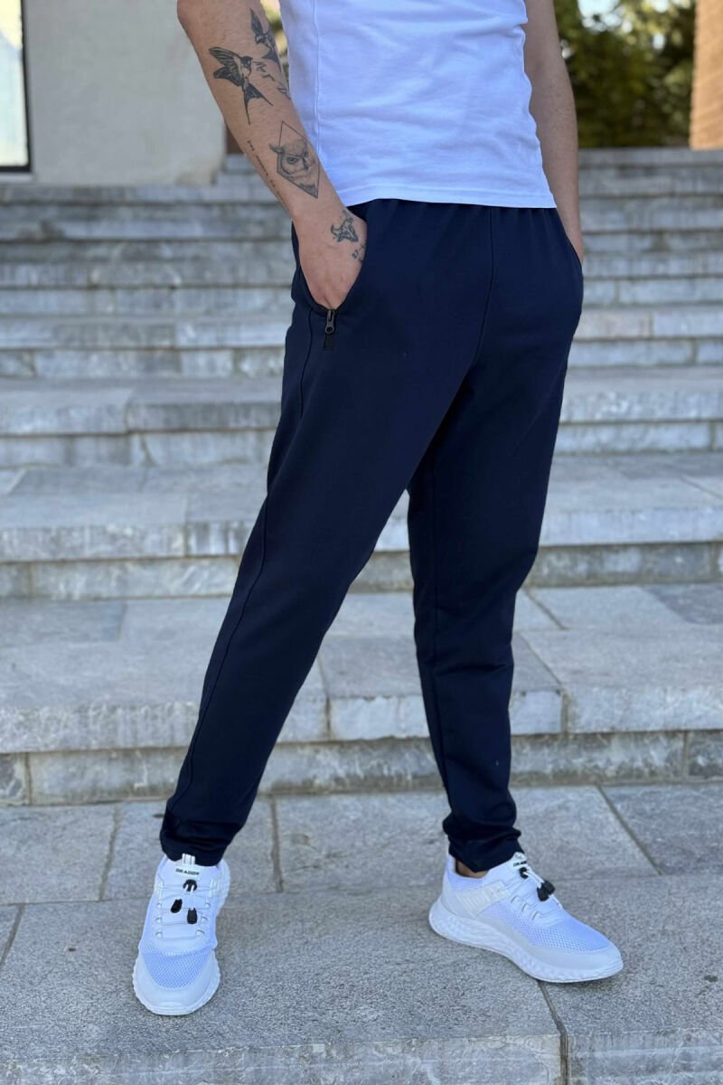 ONE COLOR SMALL LOGO MEN SWEATPANTS BLUE/BLU - 8