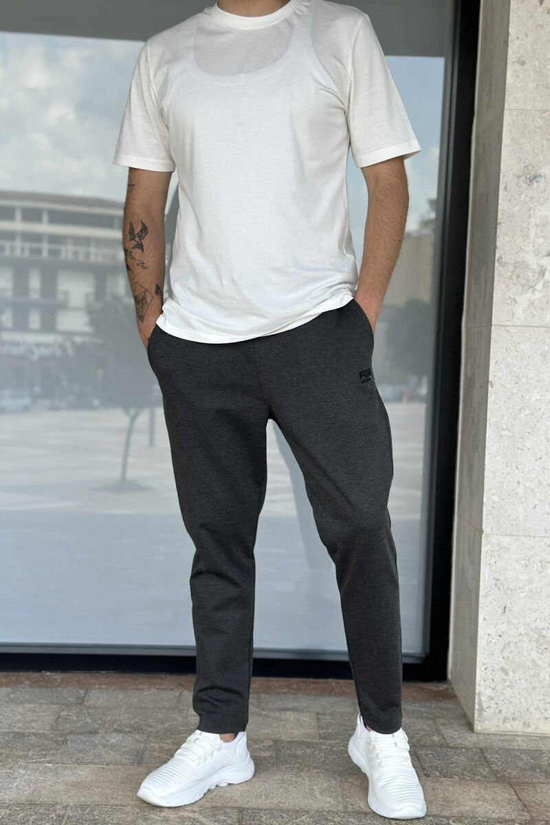ONE COLOR SMALL LOGO MEN SWEATPANTS DARK GREY/GEE - 2