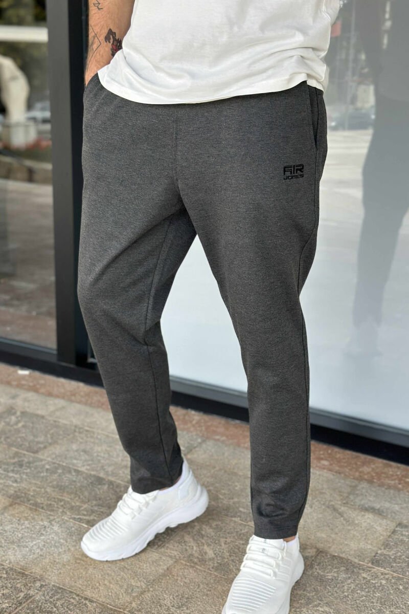 ONE COLOR SMALL LOGO MEN SWEATPANTS DARK GREY/GEE - 1