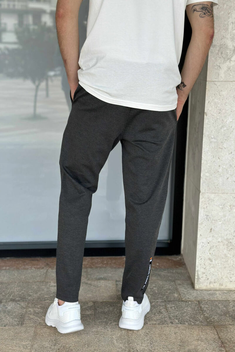 ONE COLOR SMALL LOGO MEN SWEATPANTS DARK GREY/GEE - 4