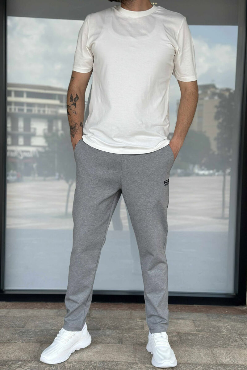ONE COLOR SMALL LOGO MEN SWEATPANTS LIGHT GREY/GZ - 2