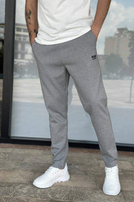 ONE COLOR SMALL LOGO MEN SWEATPANTS LIGHT GREY/GZ - 3