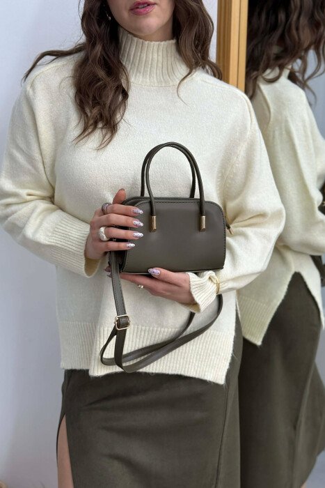 ONE COLOR SMALL SIMPLE WOMEN BAG GREEN/JESHILE - 3