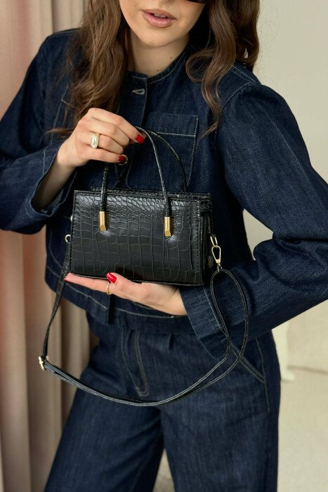 ONE COLOR SMALL SIMPLE WOMEN BLACK/ E ZEZE - KLAUDIO FASHION