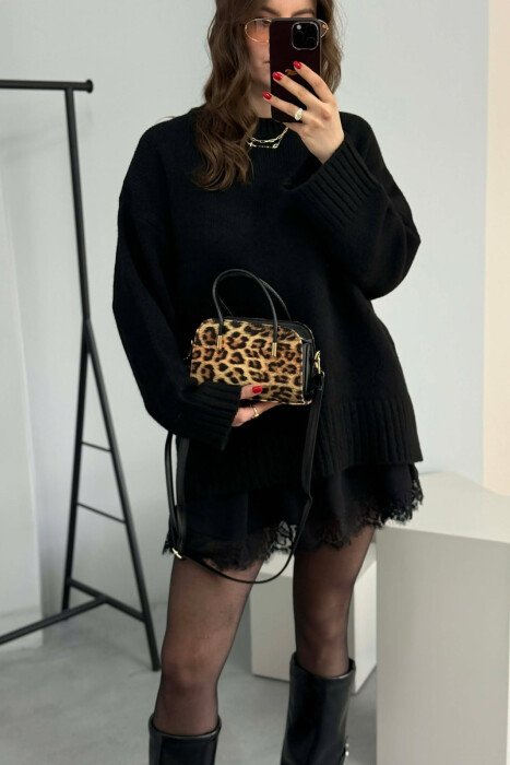 ONE COLOR SMALL SIMPLE WOMEN LEO/LEOPARD - 4