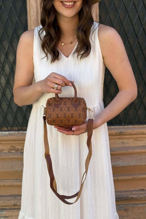 ONE COLOR SMALL WOMAN BAG BROWN/KAFE 