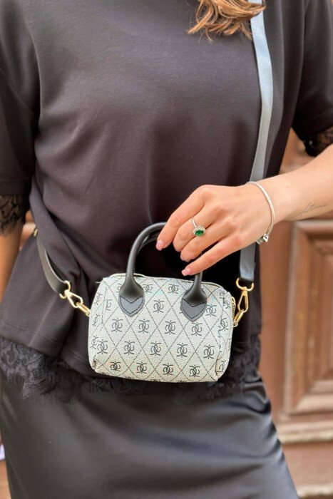 ONE COLOR SMALL WOMAN BAG GREY/GRI - 3