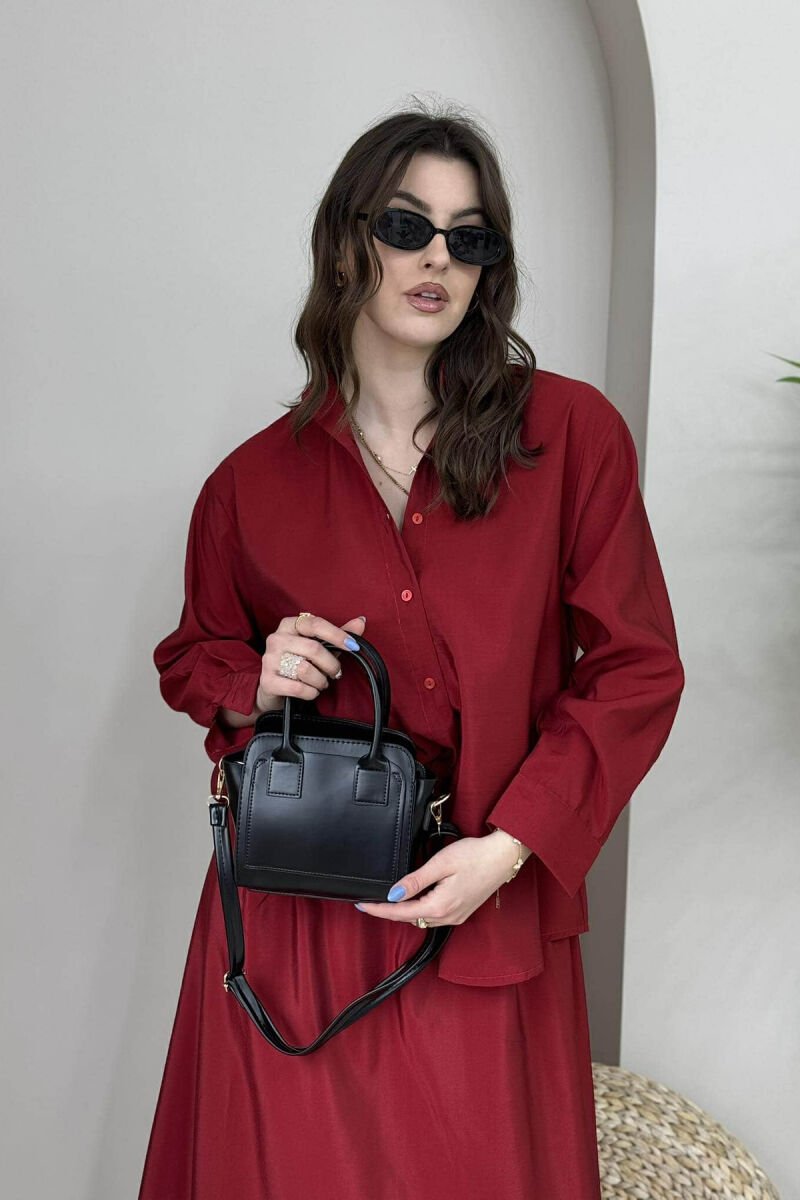 ONE COLOR SMALL ZIPPER WOMEN BAG BLACK/ E ZEZE - 1
