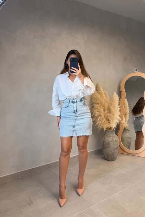 FUND XHINS PER FEMRA NE NGJYRE BLU TE ZBARDHUR - KLAUDIO FASHION