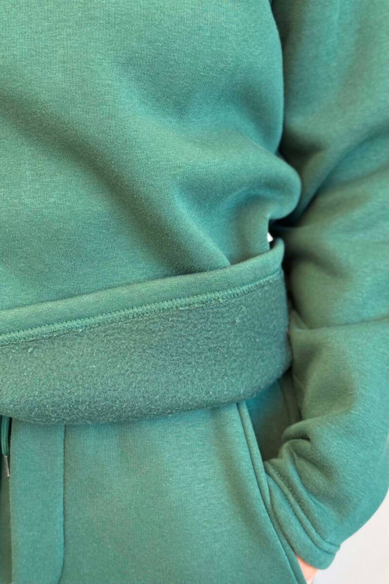 ONE COLOR SWEATSHIRT + SWEATPANTS WOMAN SET GREEN/JESHILE - 6