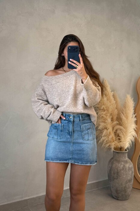 FUND XHINS PER FEMRA NE NGJYRE BLU TE ZBARDHUR - KLAUDIO FASHION