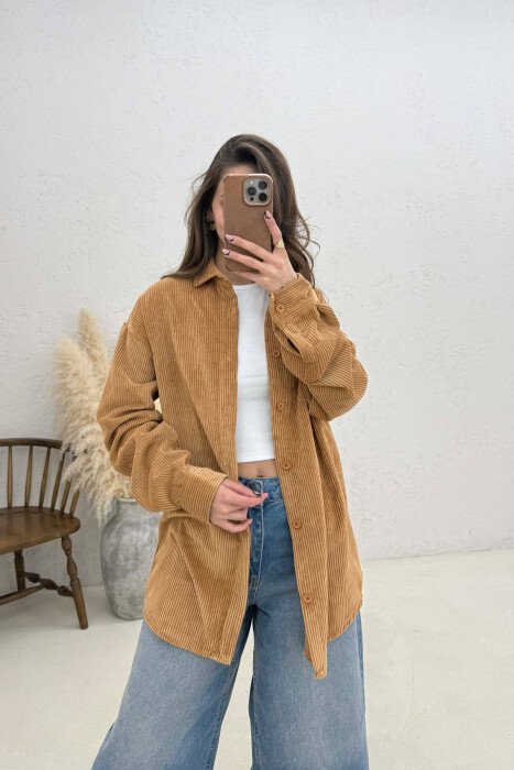 ONE COLOR WOMAN SHIRT BEIGE/BEZHE - 3