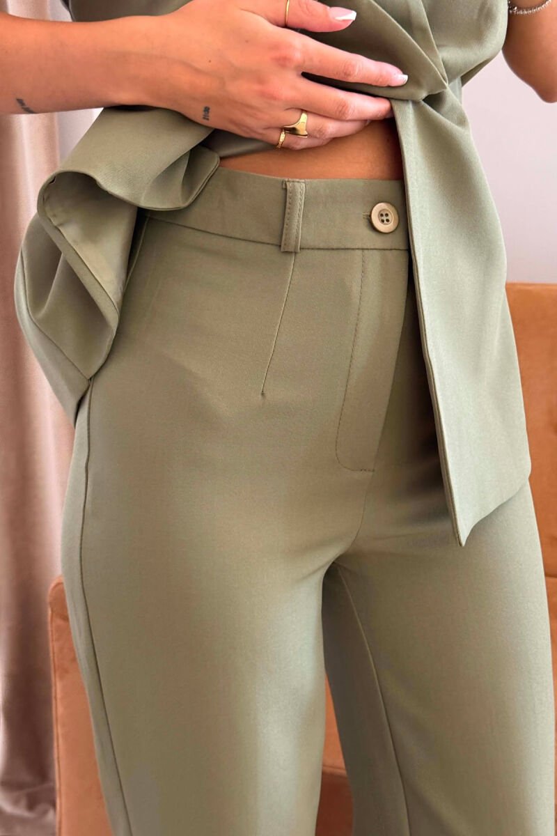ONE COLOR VEST + TROUSERS WOMAN SET OLIVE/ULLI - 5