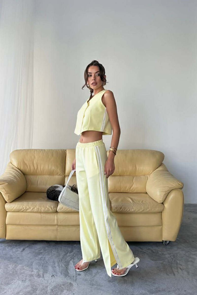 ONE COLOR VEST+TROUSERS WOMEN SET YELLOW/E VERDHE - 6