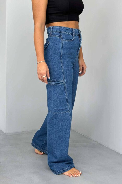 XHINSE NJË NGJYRËSHE PËR FEMRA NË NGJYRË BLU - KLAUDIO FASHION