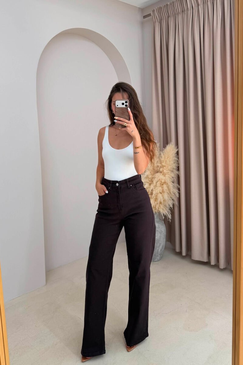 ONE COLOR WIDE LEG WOMAN JEANS SIENNA - 1