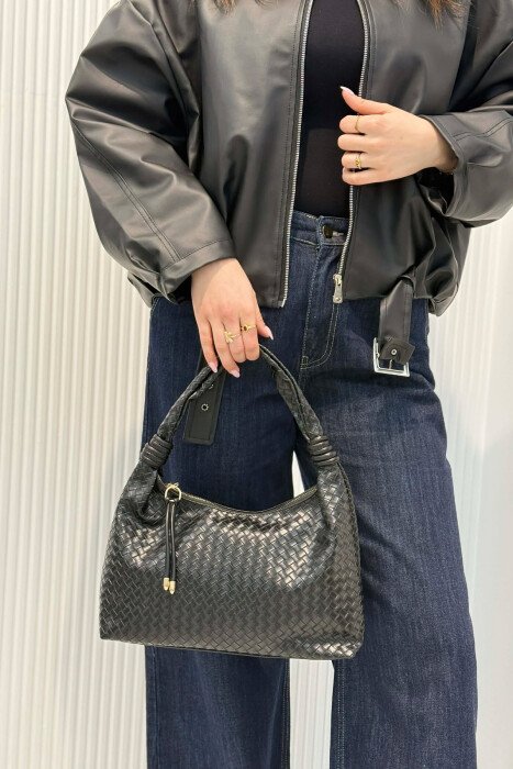 ONE COLOR WOMAN BAG BLACK/ E ZEZE - 1
