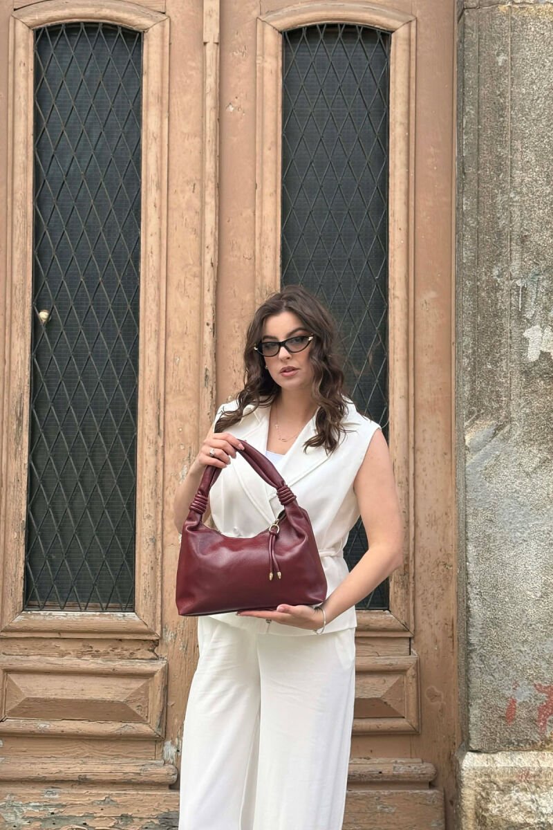 ONE COLOR WOMAN BAG BURGUNDY/VISHNJE - 1