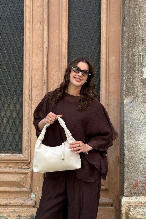 ONE COLOR WOMAN BAG CREAM/KREM - 1