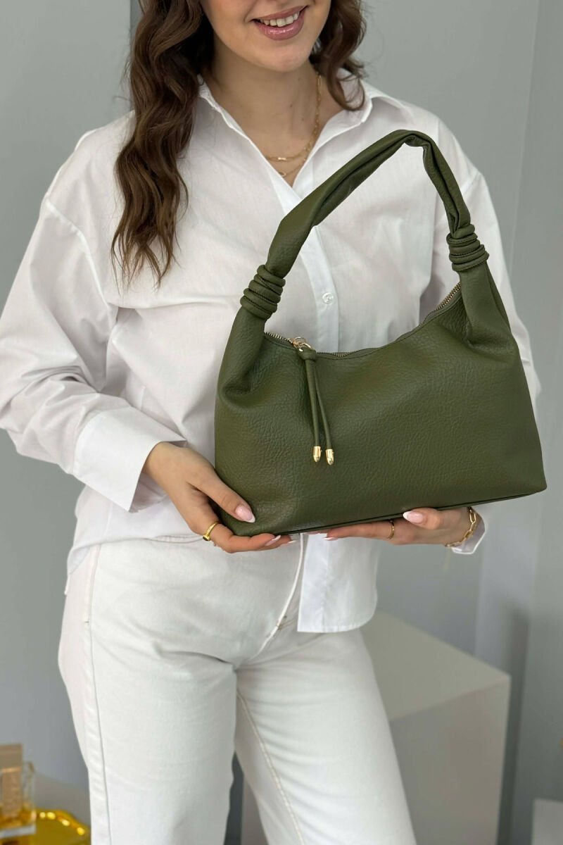 ONE COLOR WOMAN BAG GREEN/JESHILE - 3