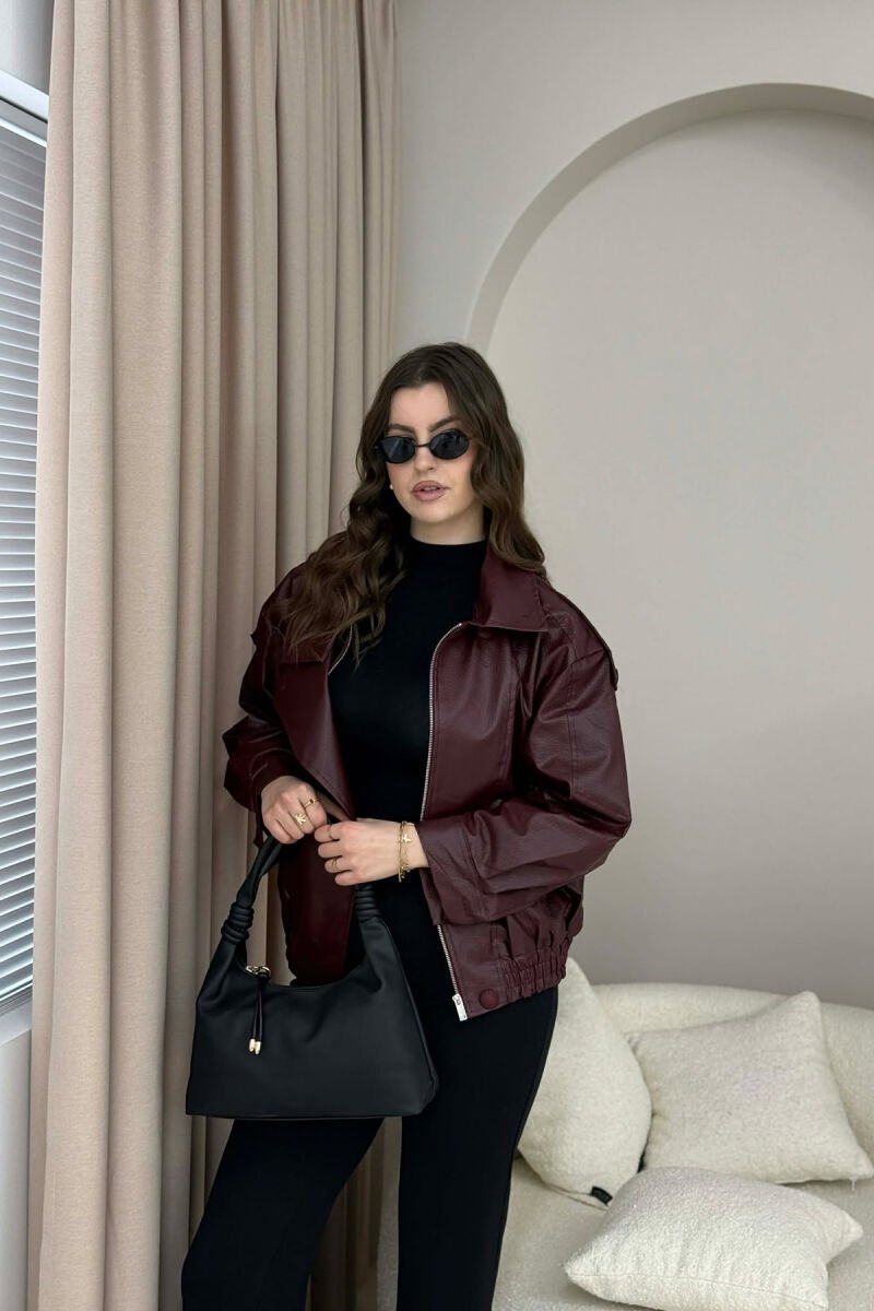 ONE COLOR WOMAN BAG MAT-BLACK/ZEZE MAT - 6