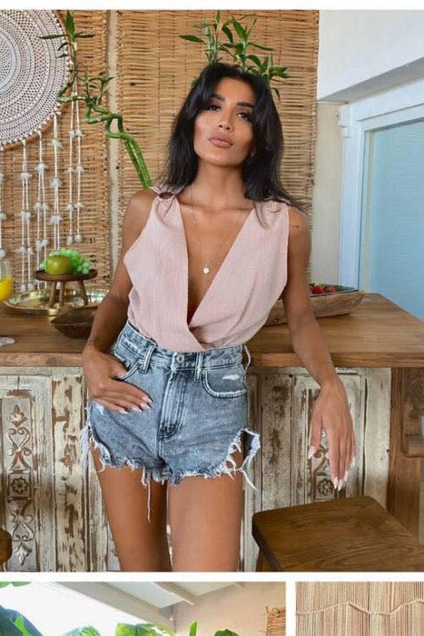 ONE COLOR WOMAN BODY BEIGE/BEZHE - KLAUDIO FASHION