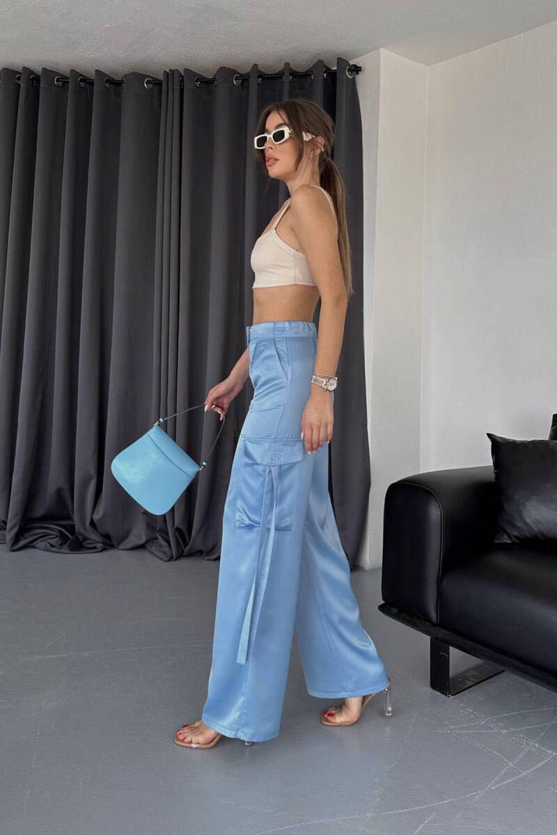 ONE COLOR WOMAN CARGO LIGHTBLUE/BZ - 2