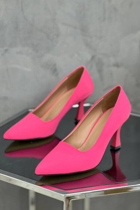 ONE COLOR WOMAN HEELED SHOES PINK/ROZE - KLAUDIO FASHION