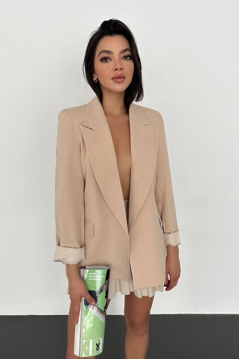 ONE COLOR WOMAN JACKET BEIGE/BEZHE - 1