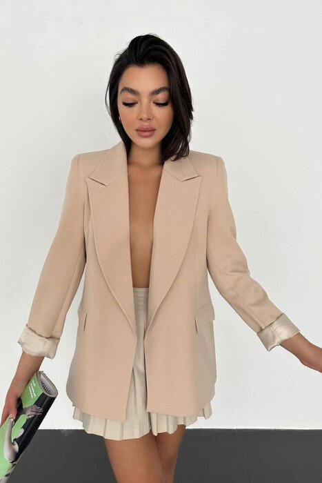 ONE COLOR WOMAN JACKET BEIGE/BEZHE - 2