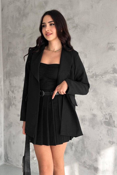 ONE COLOR WOMAN JACKET BLACK/ E ZEZE - KLAUDIO FASHION