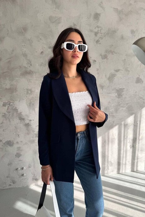 ONE COLOR WOMAN JACKET BLUE/BLU - KLAUDIO FASHION