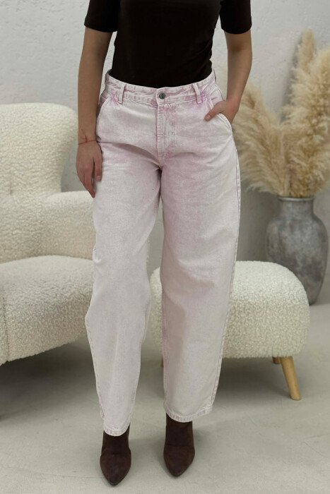 ONE COLOR WOMAN JEANS PINK/ROZE - 8