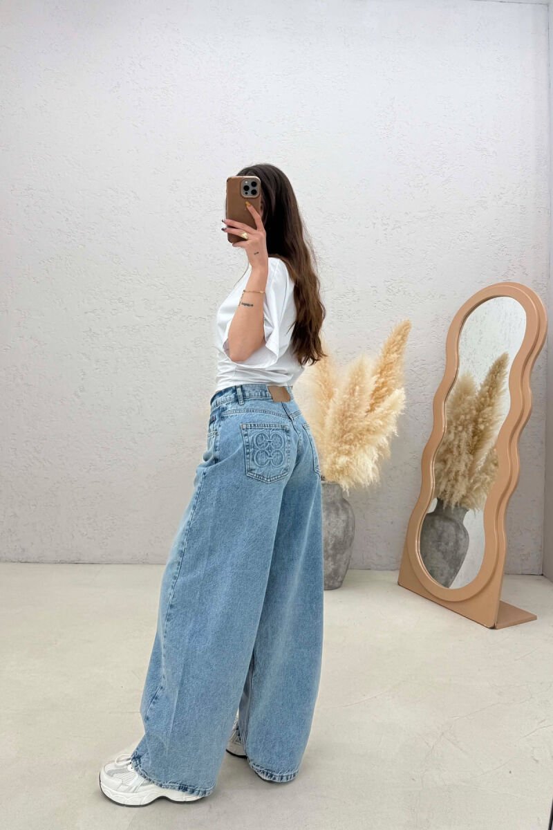 ONE COLOR WOMAN JEANS LIGHTBLUE/BZ - 2