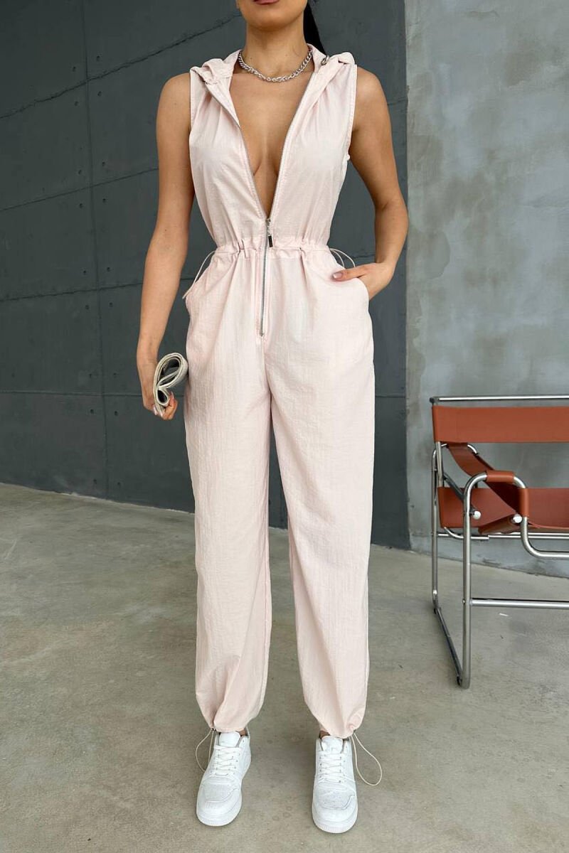 ONE COLOR WOMAN JUMPSUIT POWDER/PUDER - 3