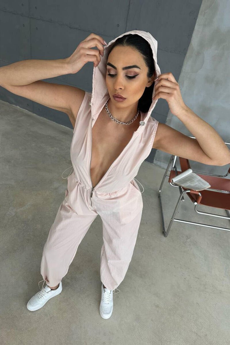 ONE COLOR WOMAN JUMPSUIT POWDER/PUDER - 4