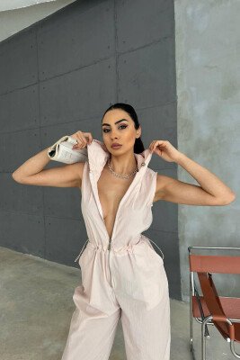 ONE COLOR WOMAN JUMPSUIT POWDER/PUDER - 6