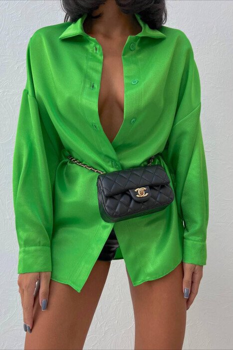ONE COLOR WOMAN SHIRT GREEN/JESHILE - 2