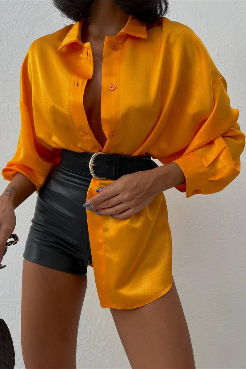 ONE COLOR WOMAN SHIRT ORANGE/PORTOKALLI - 2