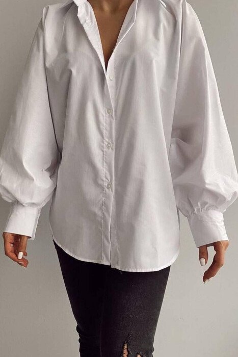 ONE COLOR WOMAN SHIRT WHITE-E BARDHE 